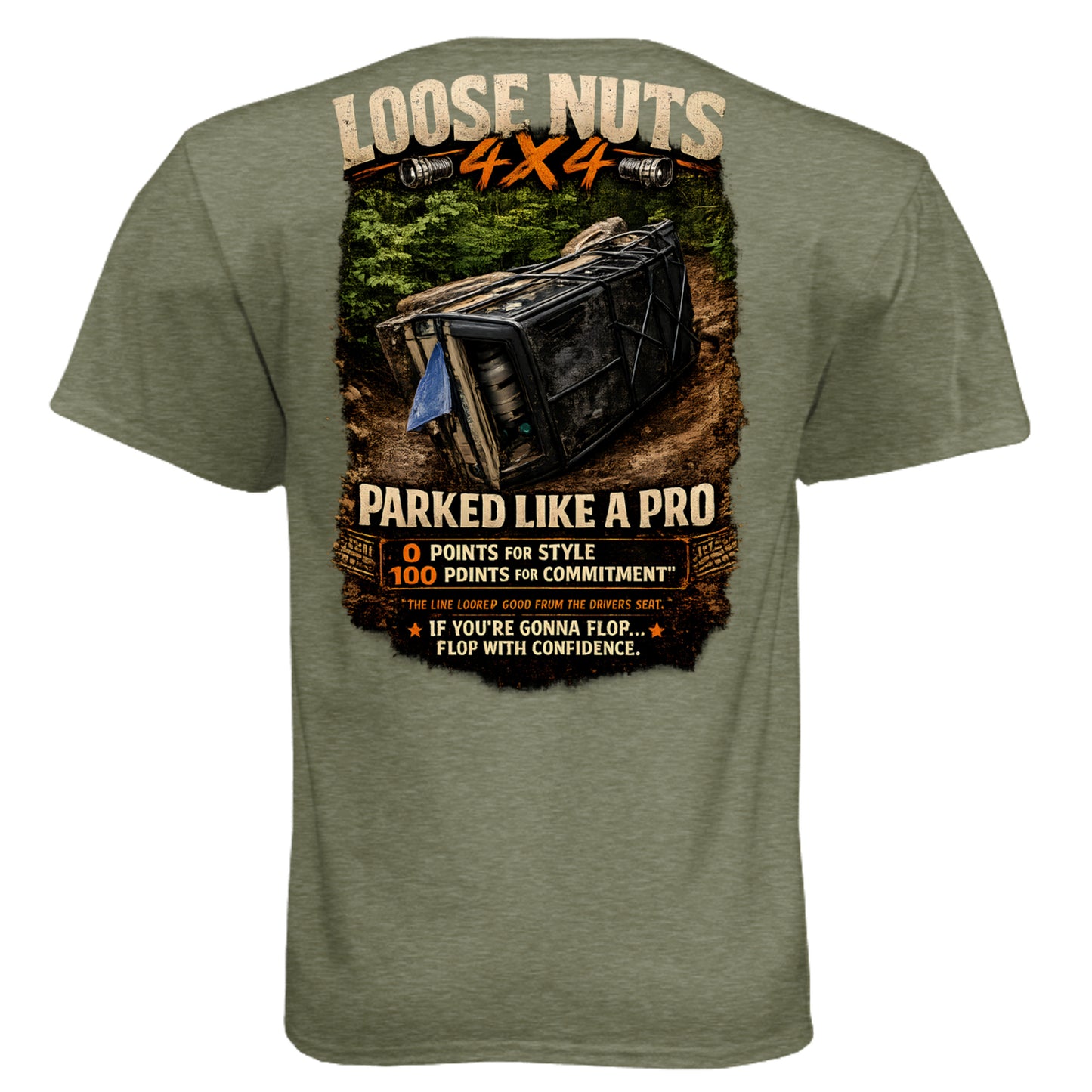 MILITARY GREEN - 6010 - BACK